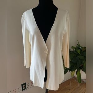 George Women’s 3/4 Sleeve V-Neck Front Button Cardigan - Size Medium